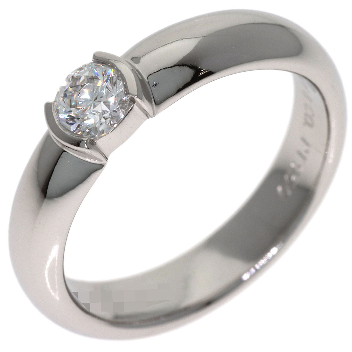 TIFFANY&Co. Dots Solitaire Diamond Ring Platinum PT950 Ladies [Used]
