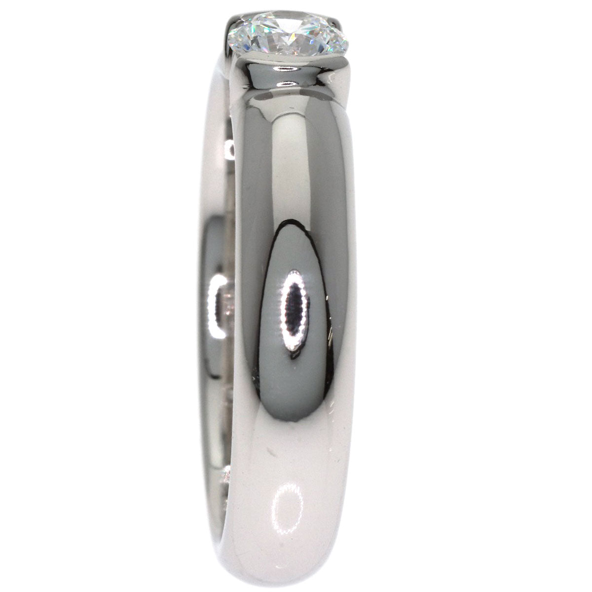 TIFFANY&Co. Dots Solitaire Diamond Ring Platinum PT950 Ladies [Used]