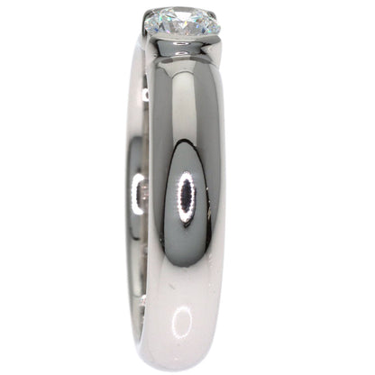 TIFFANY&Co. Dots Solitaire Diamond Ring Platinum PT950 Ladies [Used]