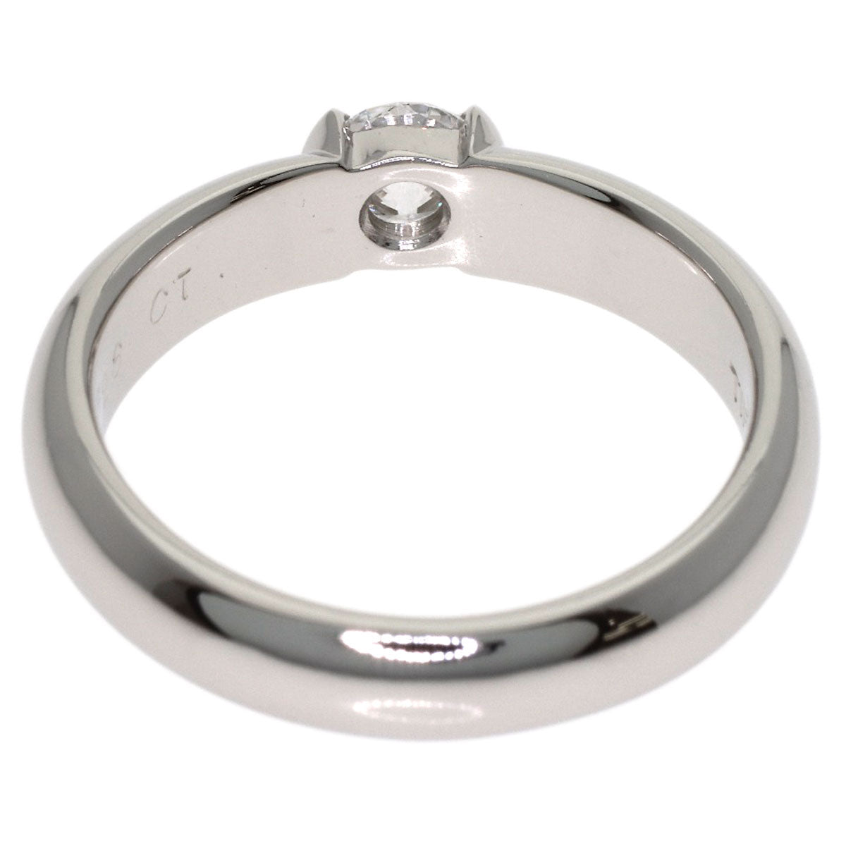 TIFFANY&Co. Dots Solitaire Diamond Ring Platinum PT950 Ladies [Used]
