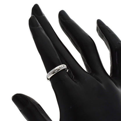 TIFFANY&Co. Band Ring 1P Diamond Ring Platinum PT950 Ladies [Used]
