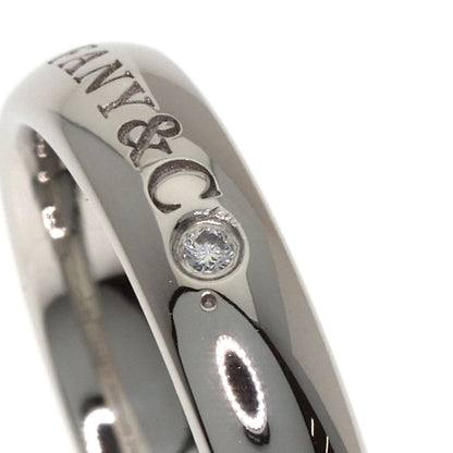TIFFANY&Co. Band Ring 1P Diamond Ring Platinum PT950 Ladies [Used]