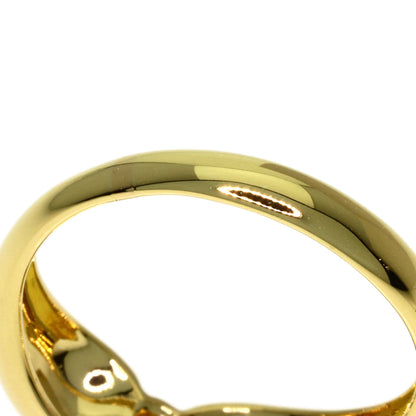 TIFFANY&Co. Double Teardrop 1P Diamond Ring K18 Yellow Gold Ladies [Used]