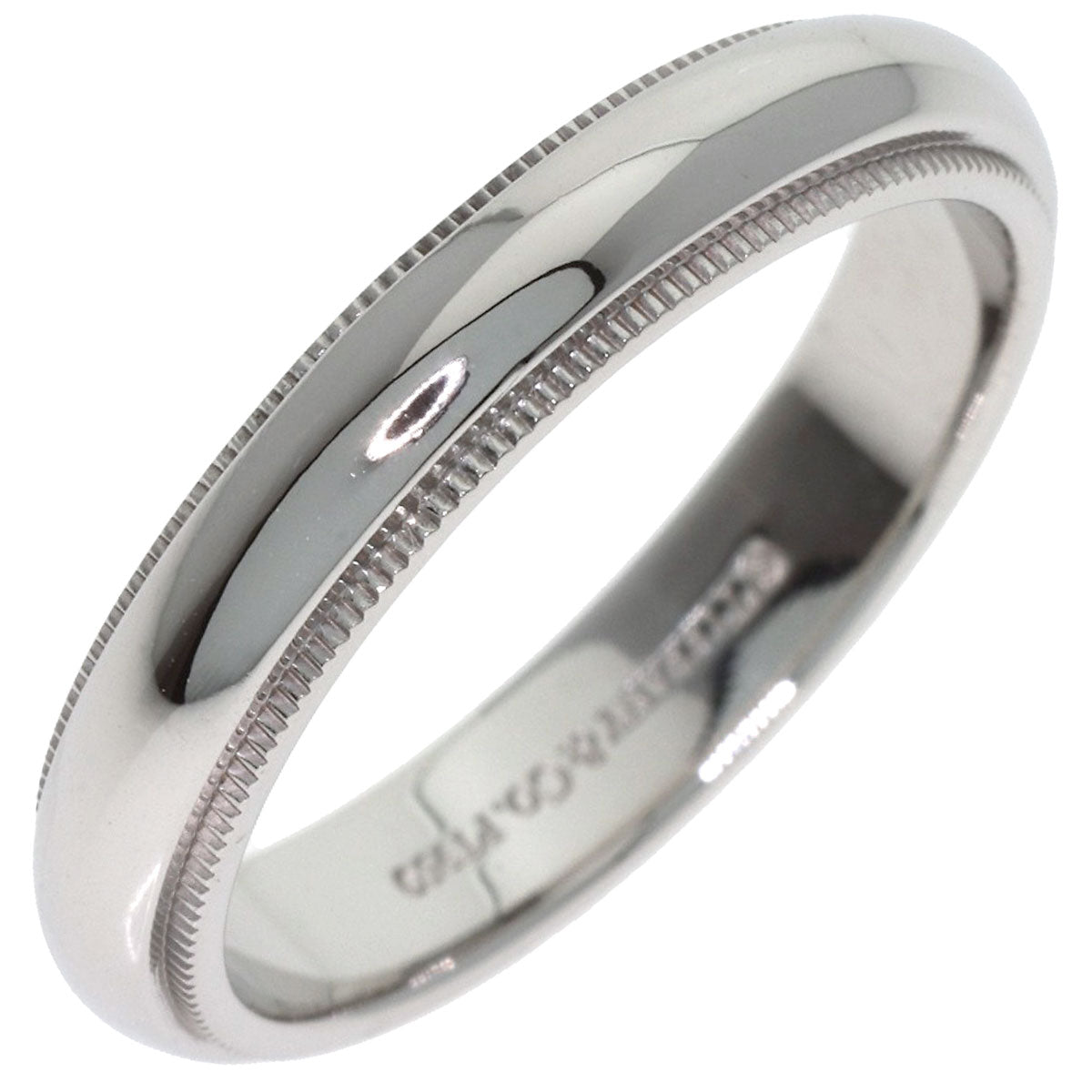 TIFFANY&Co. Milgrain Ring Platinum PT950 Ladies [Used]