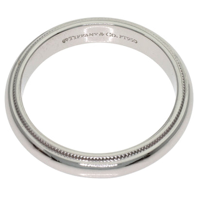TIFFANY&Co. Milgrain Ring Platinum PT950 Ladies [Used]