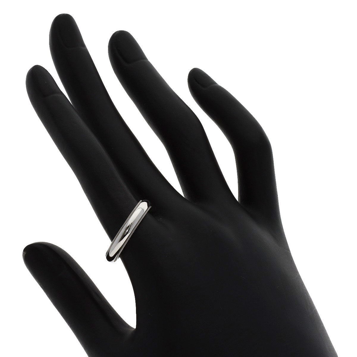 TIFFANY&Co. Milgrain Ring Platinum PT950 Ladies [Used]