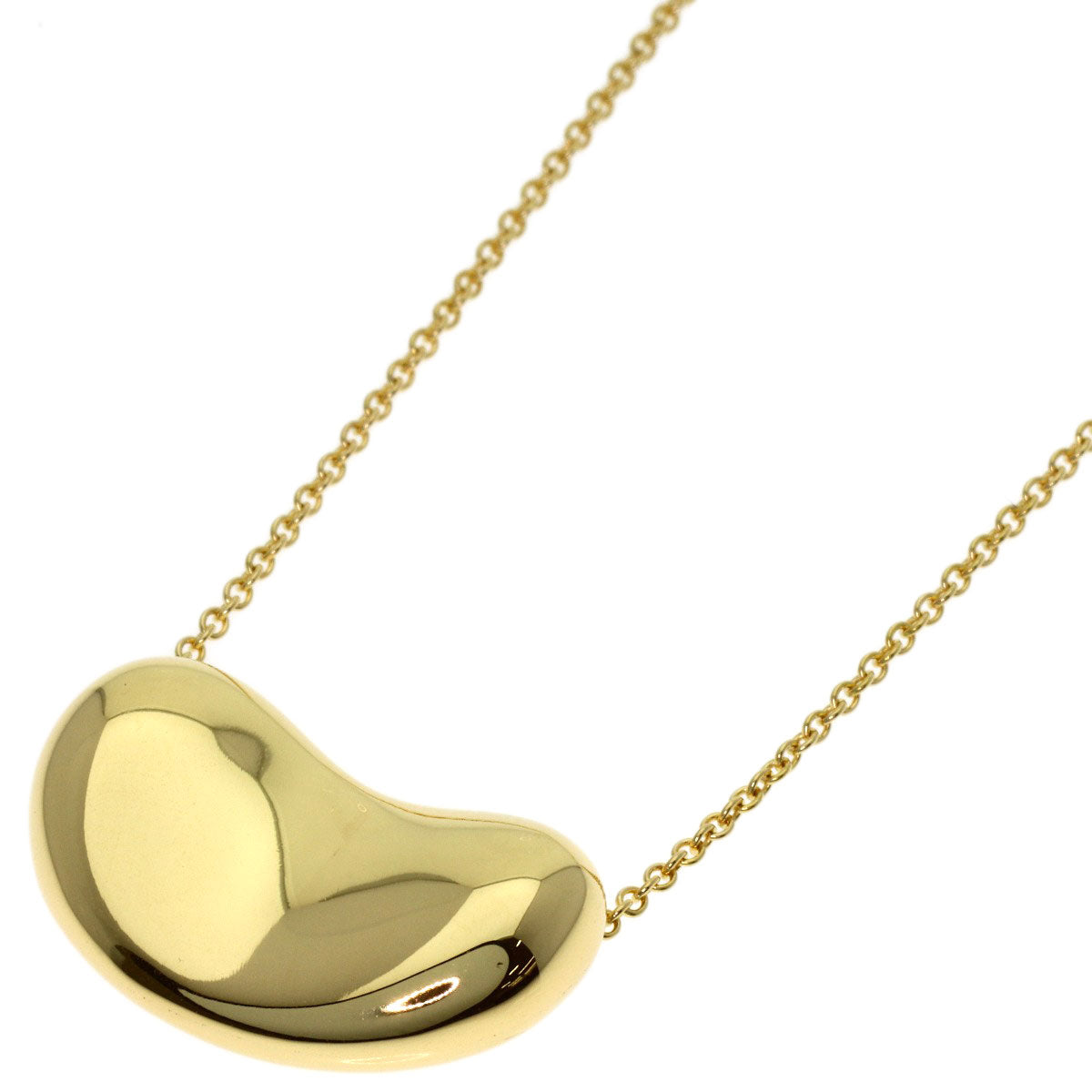 TIFFANY&Co. Bean Necklace K18 Yellow Gold Ladies [Used]