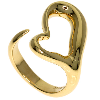 TIFFANY&Co. Open heart Ring K18 Yellow Gold Ladies [Used]