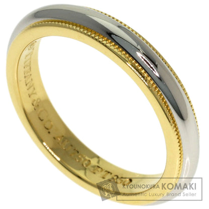TIFFANY&Co. Milgrain Ring K18 Yellow Gold PT950Ladies [Used]