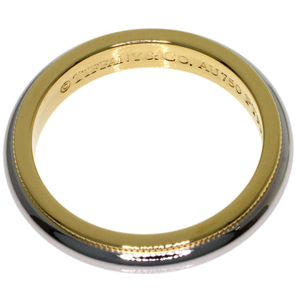 TIFFANY&Co. Milgrain Ring K18 Yellow Gold PT950Ladies [Used]