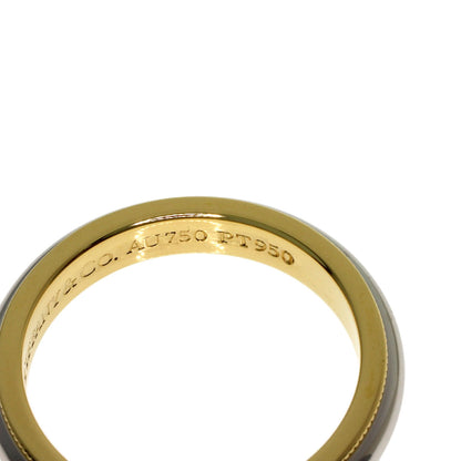 TIFFANY&Co. Milgrain Ring K18 Yellow Gold PT950Ladies [Used]