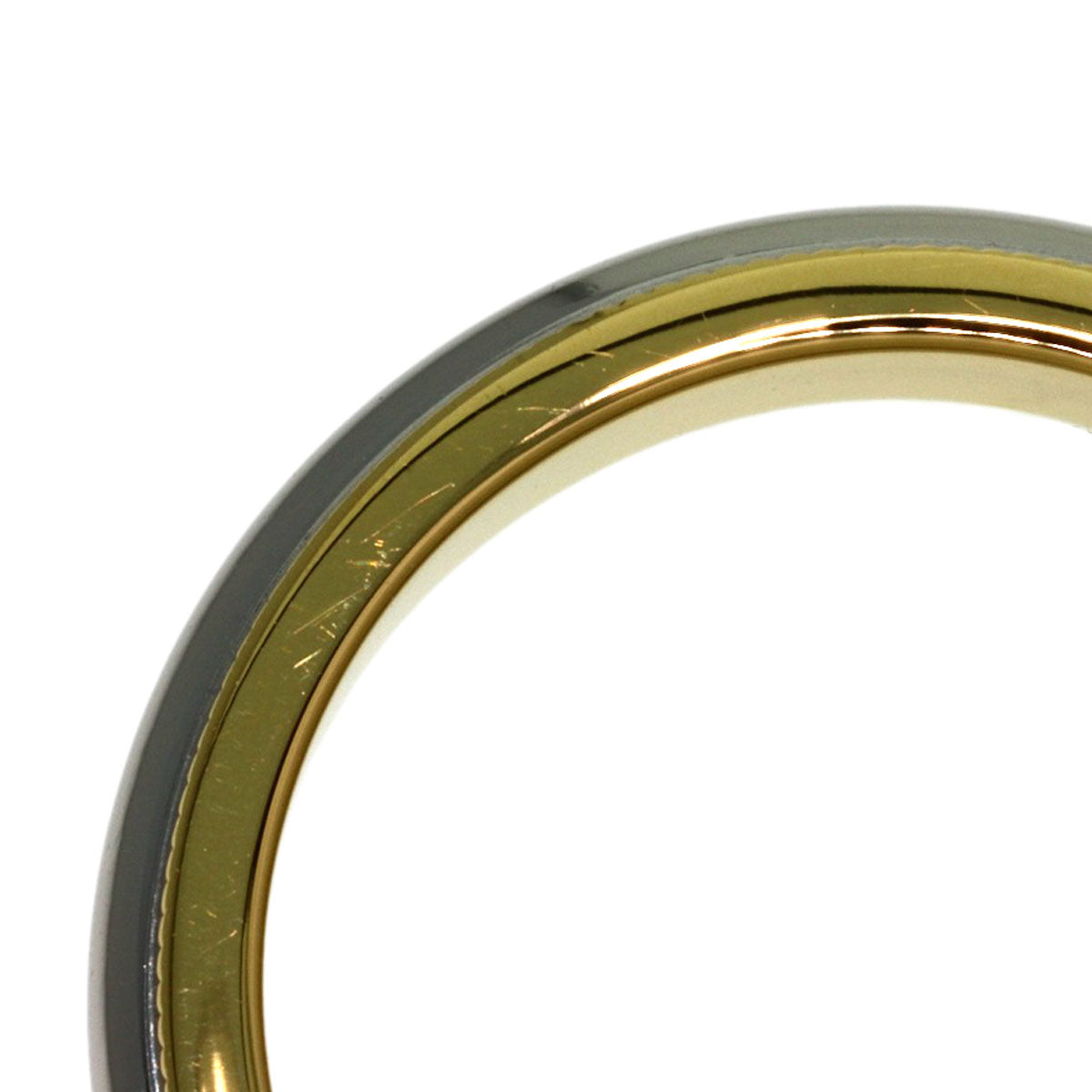 TIFFANY&Co. Milgrain Ring K18 Yellow Gold PT950Ladies [Used]