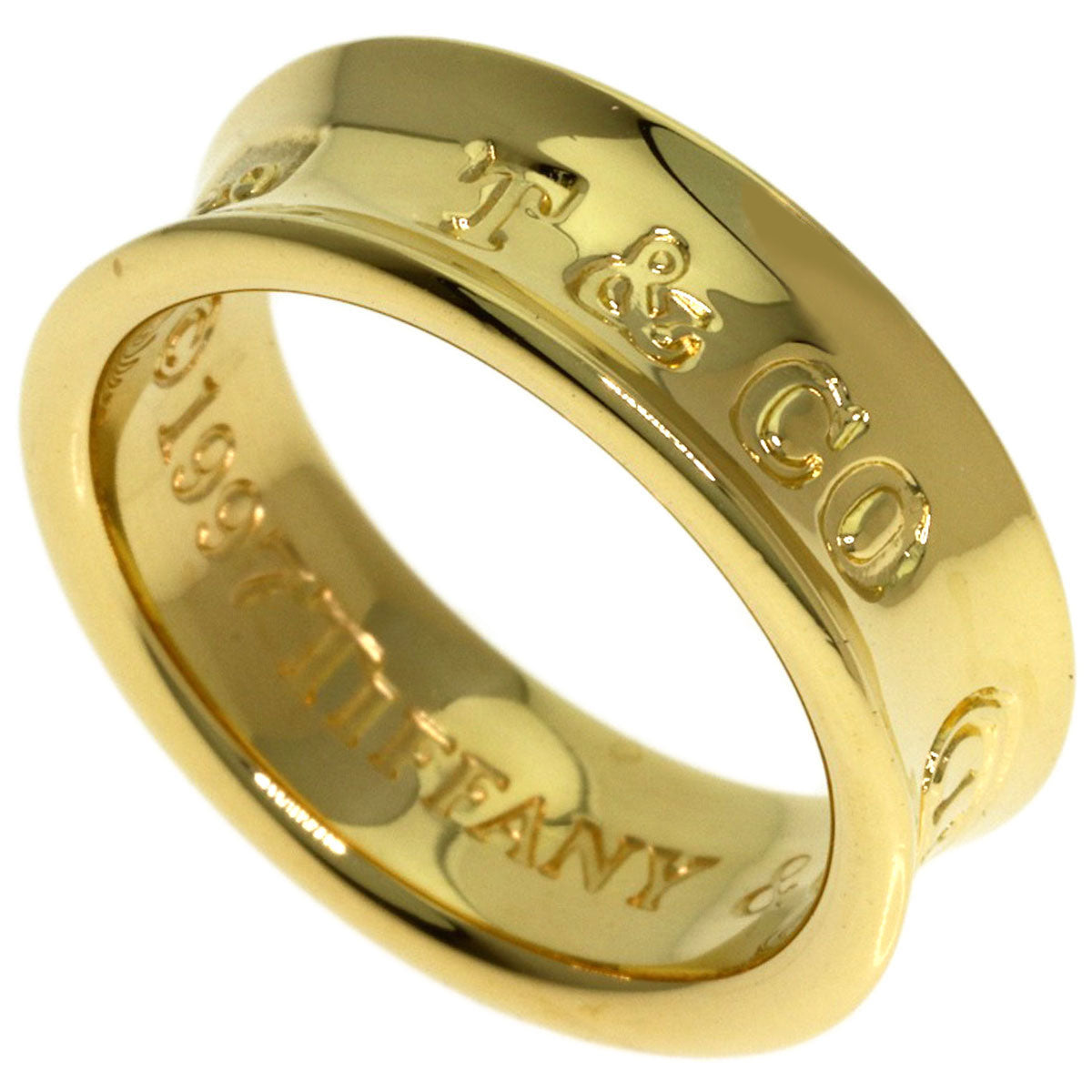 TIFFANY&Co. 1837 Ring K18 Yellow Gold Ladies [Used]