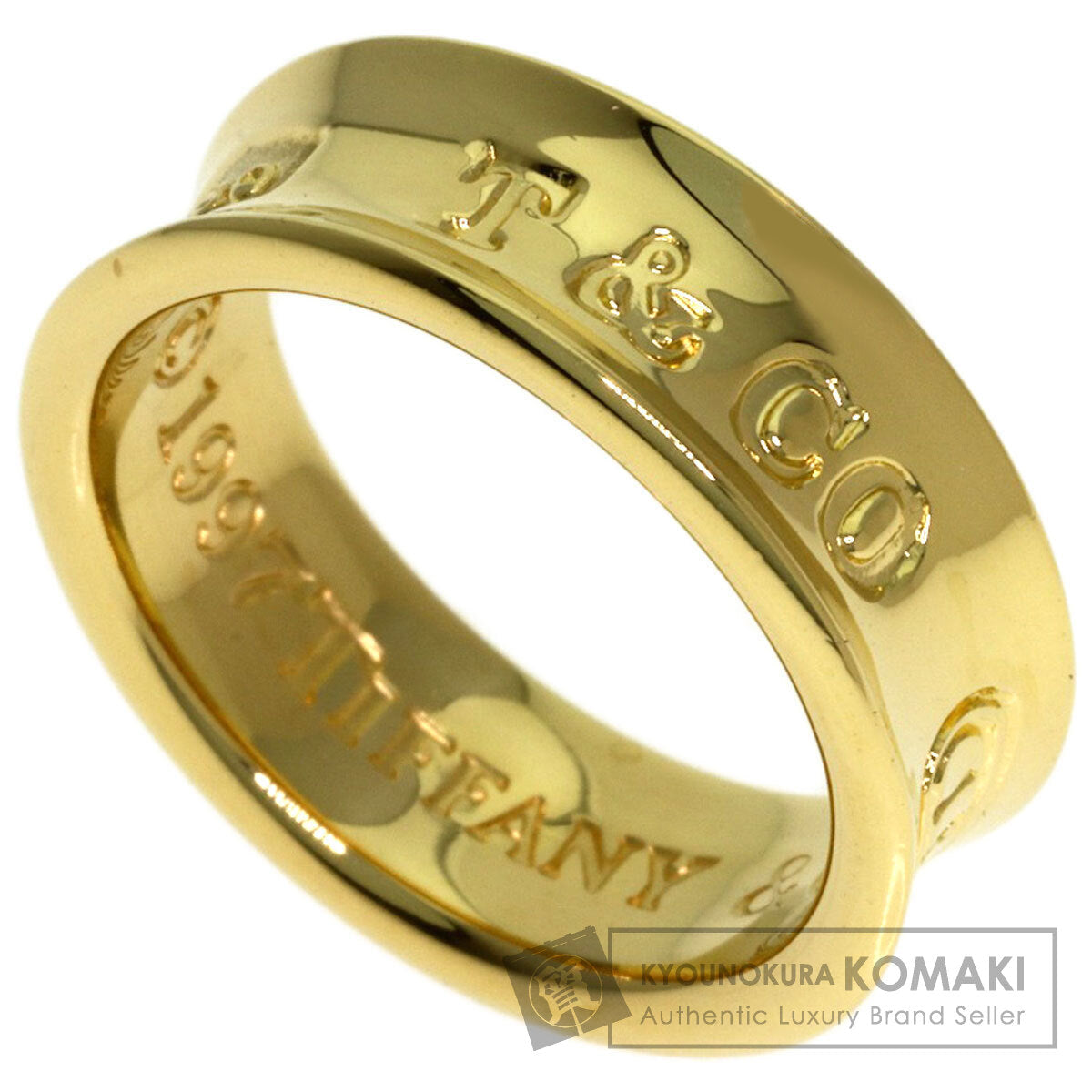 TIFFANY&Co. 1837 Ring K18 Yellow Gold Ladies [Used]