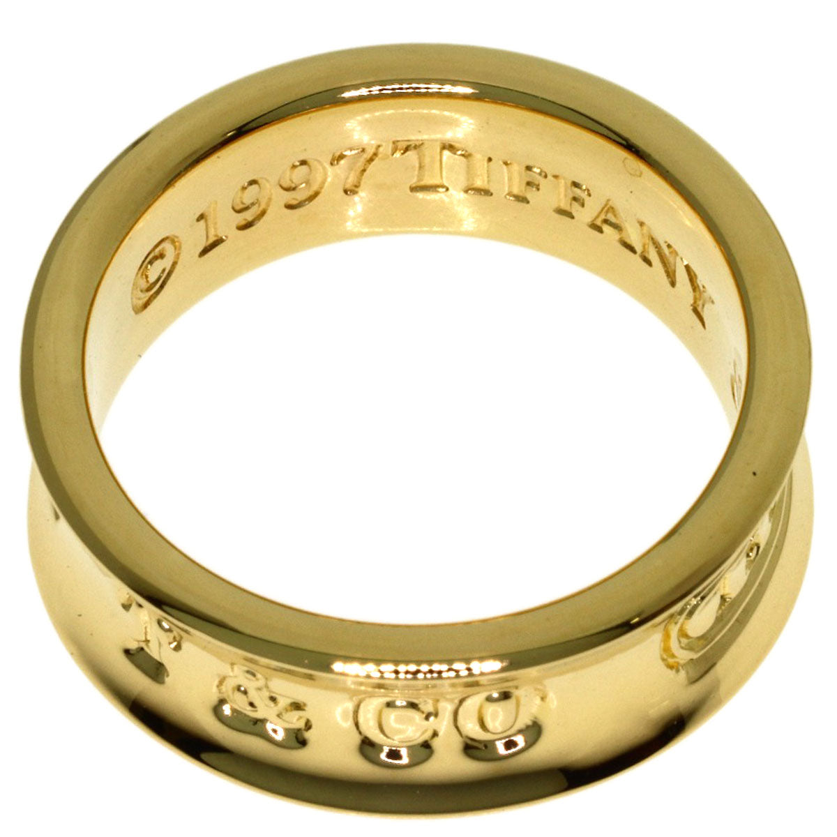 TIFFANY&Co. 1837 Ring K18 Yellow Gold Ladies [Used]