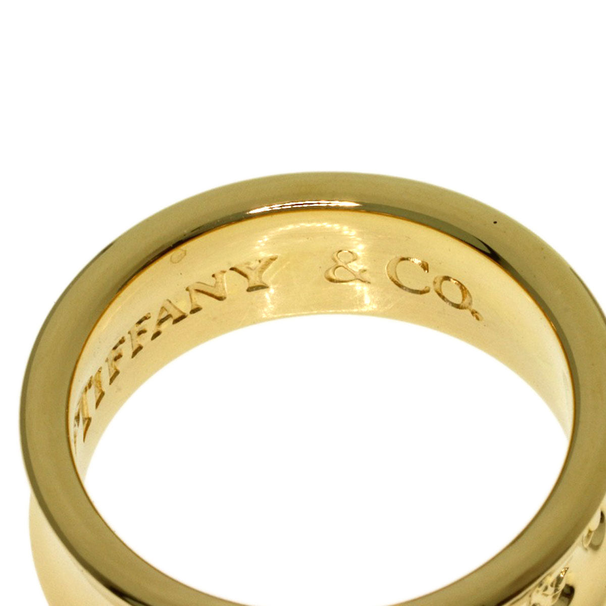 TIFFANY&Co. 1837 Ring K18 Yellow Gold Ladies [Used]
