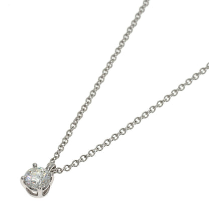 TIFFANY&Co. Solitaire Diamond Necklace Platinum PT950 Ladies [Used]