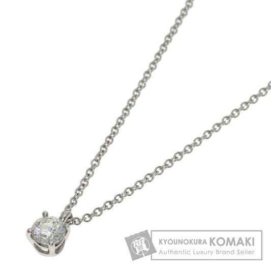 TIFFANY&Co. Solitaire Diamond Necklace Platinum PT950 Ladies [Used]