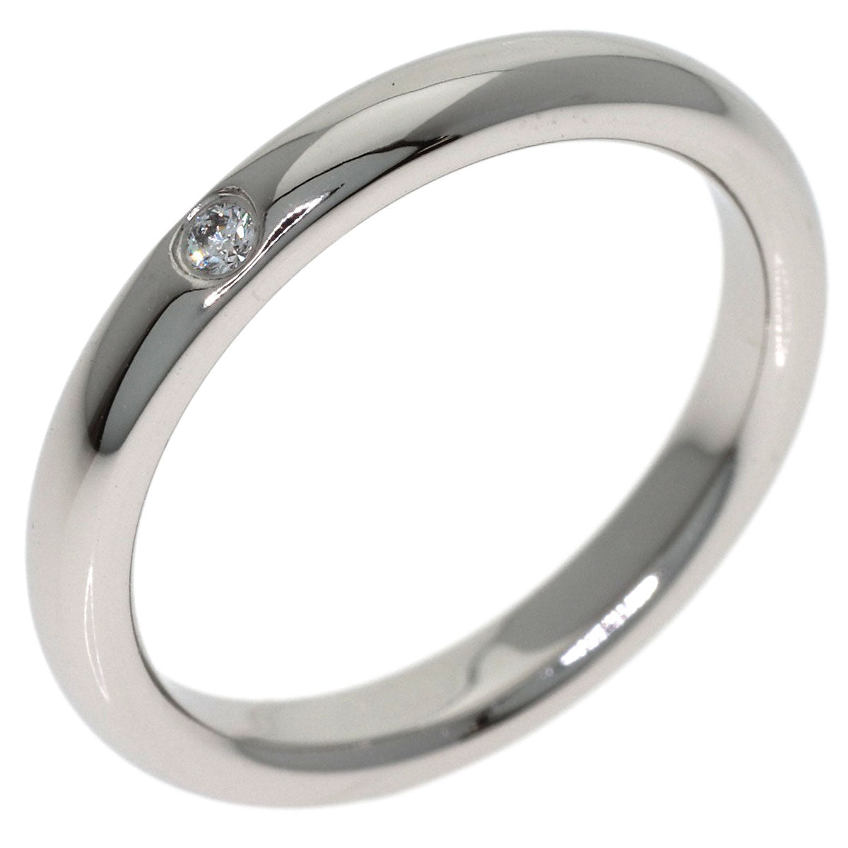 TIFFANY&Co. Wedding 1P Diamond Ring Platinum PT950 Ladies [Used]