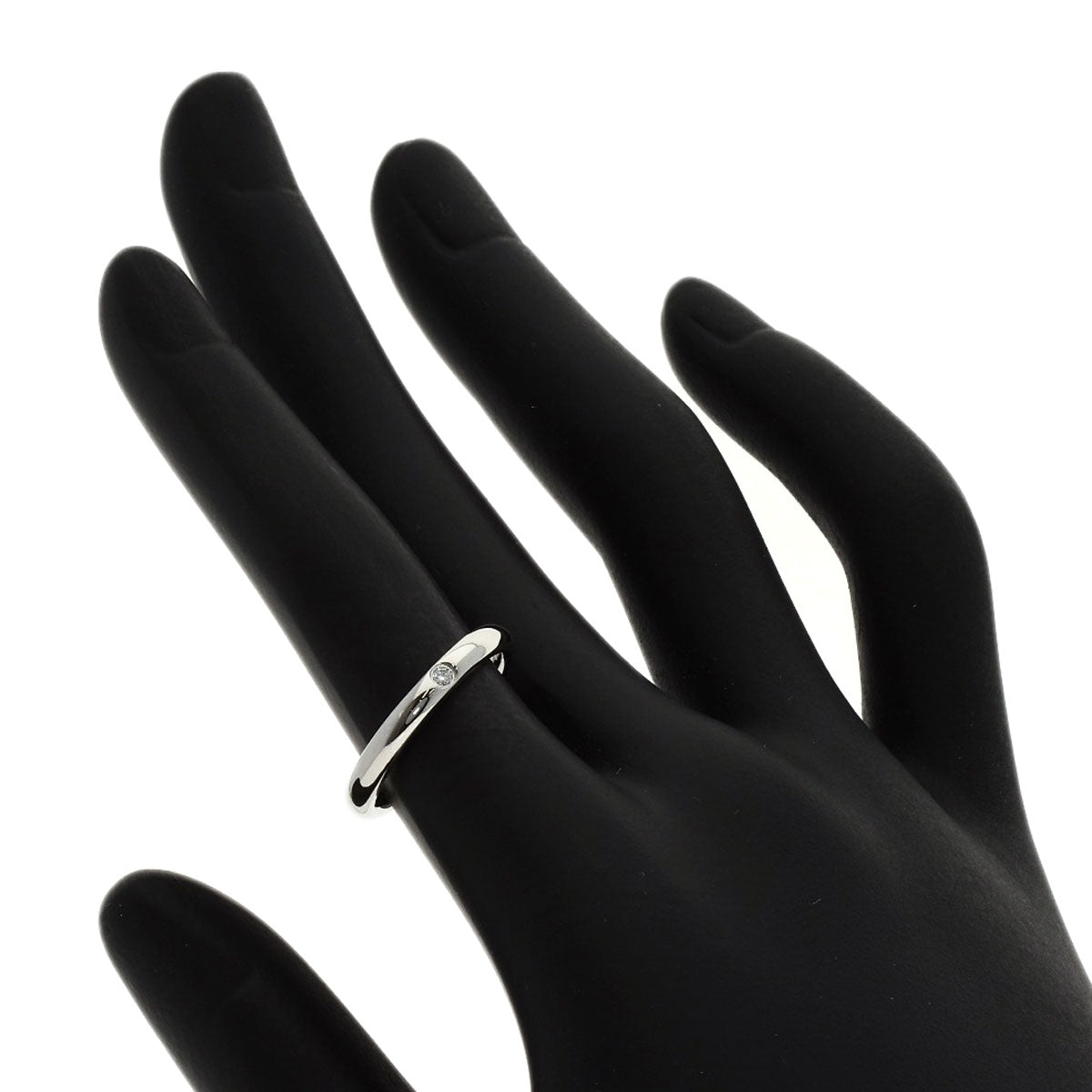 TIFFANY&Co. Wedding 1P Diamond Ring Platinum PT950 Ladies [Used]