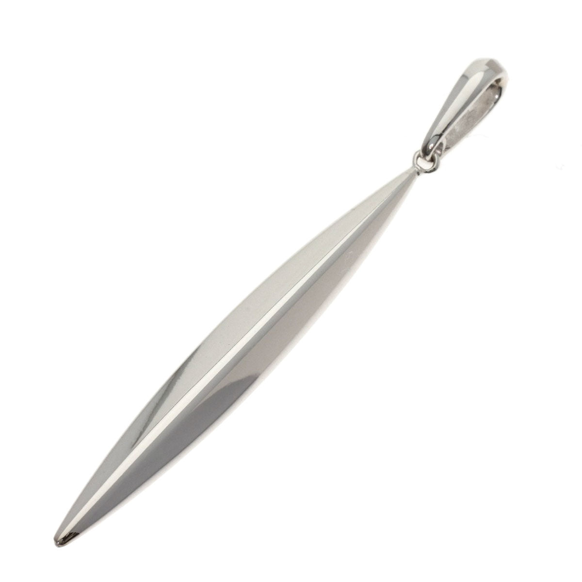 TIFFANY&Co. Feather Top Pendant top K18 White Gold Ladies [Used]