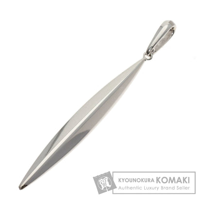TIFFANY&Co. Feather Top Pendant top K18 White Gold Ladies [Used]