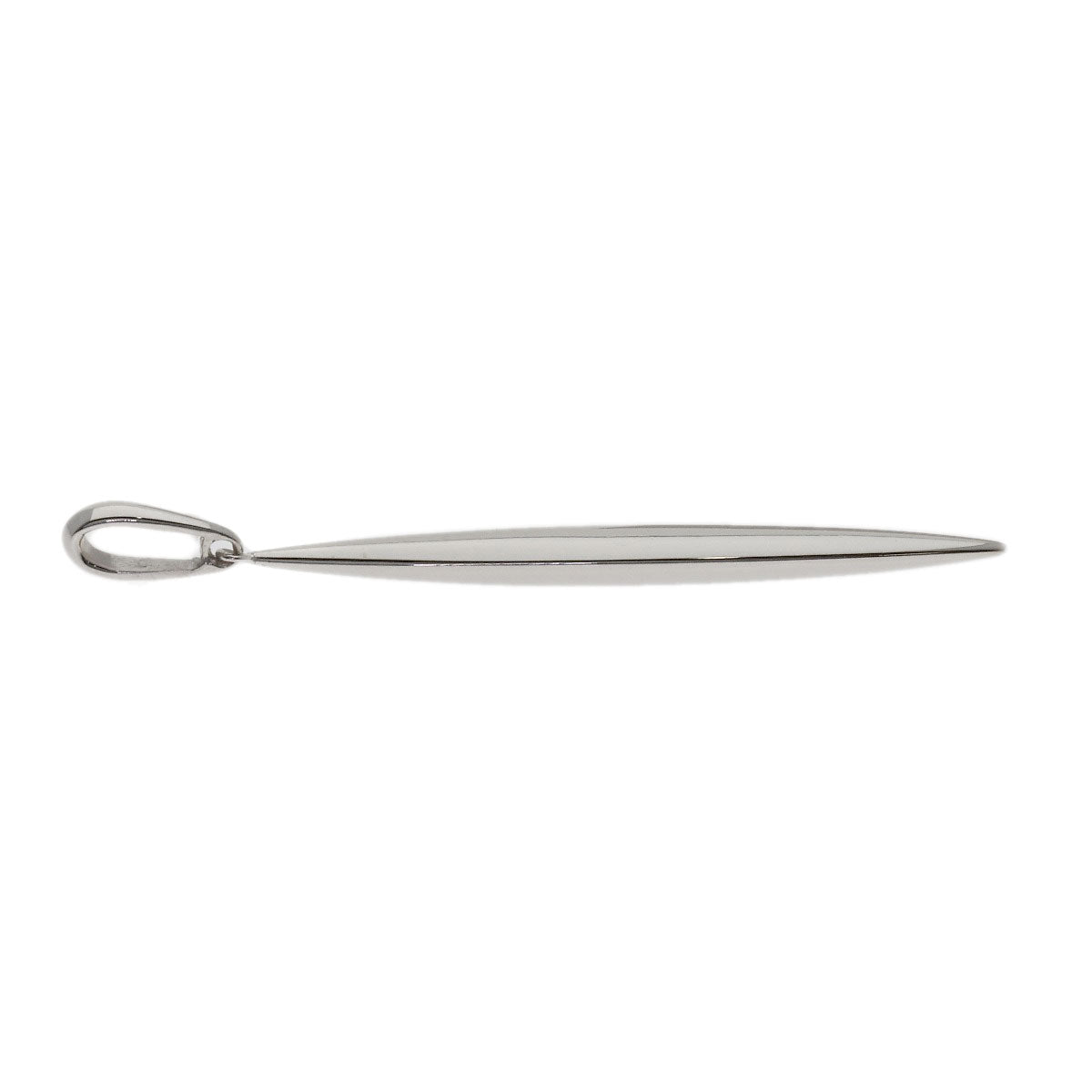 TIFFANY&Co. Feather Top Pendant top K18 White Gold Ladies [Used]