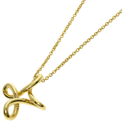 TIFFANY&Co. Infinity cross Necklace K18 Yellow Gold Ladies [Used]