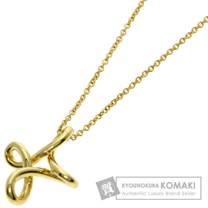 TIFFANY&Co. Infinity cross Necklace K18 Yellow Gold Ladies [Used]