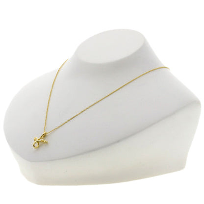 TIFFANY&Co. Infinity cross Necklace K18 Yellow Gold Ladies [Used]