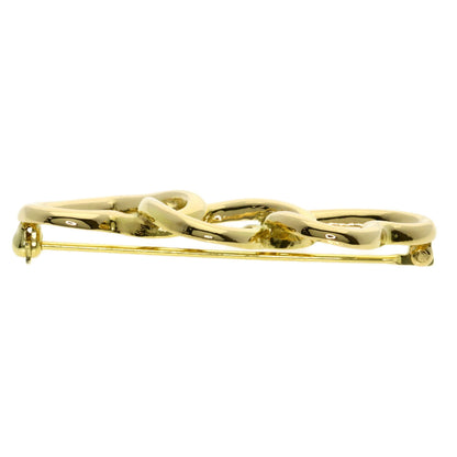 TIFFANY&Co. Triple heart Brooch K18 Yellow Gold Ladies [Used]