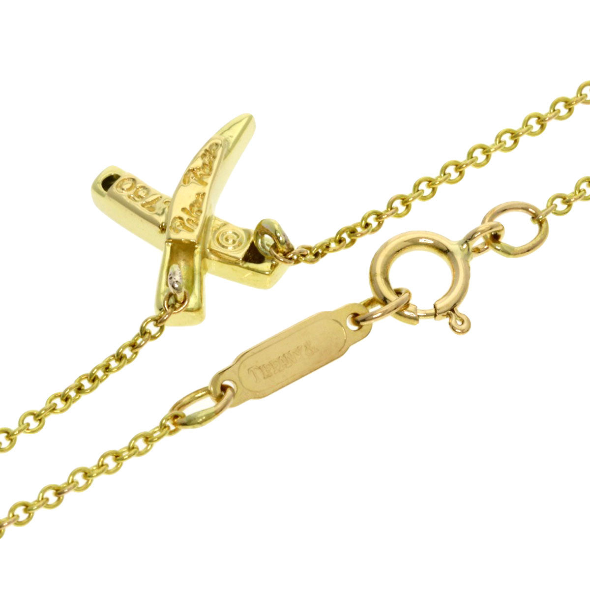 TIFFANY&Co. Graffiti X Necklace K18 Yellow Gold Ladies [Used]