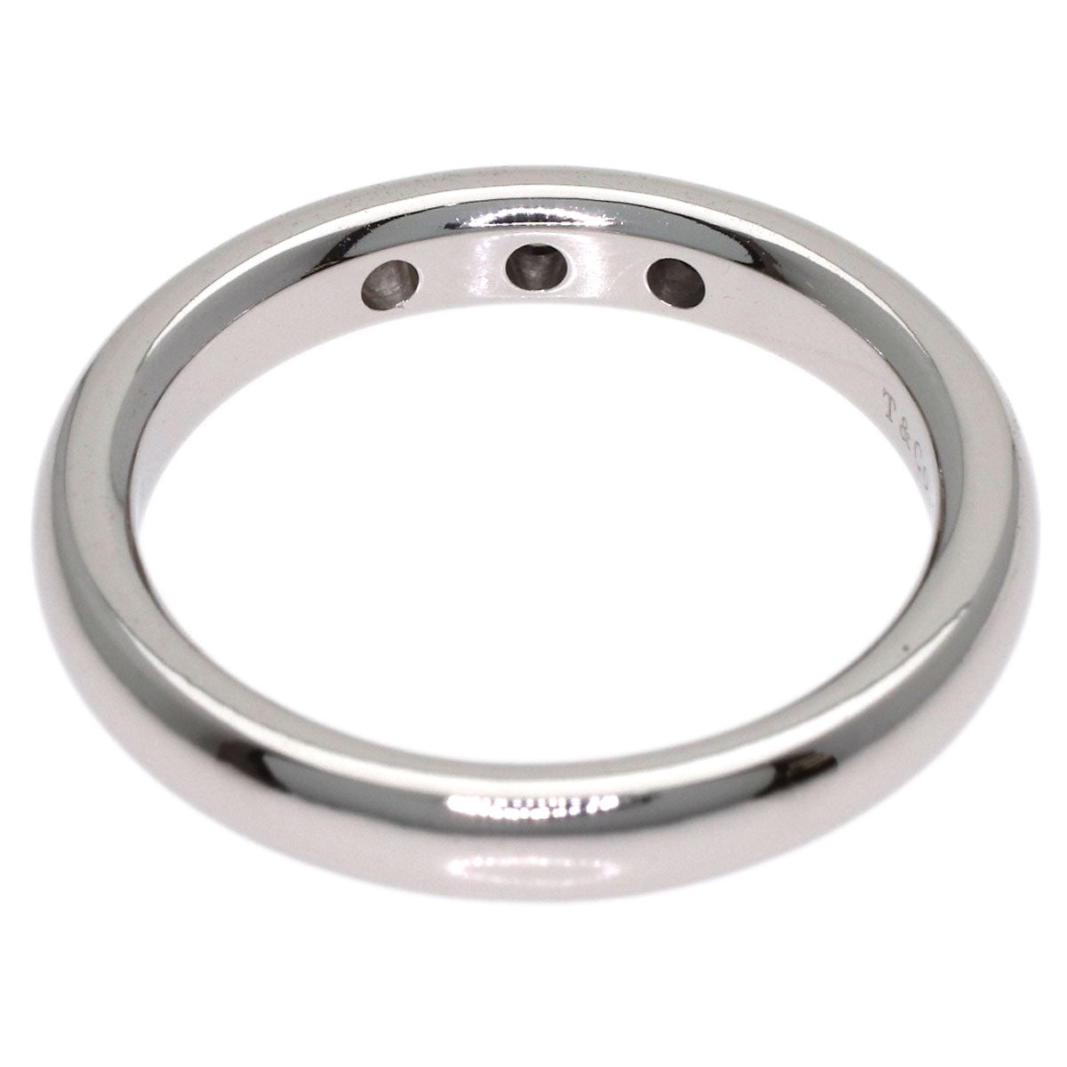 TIFFANY&Co. Wedding 3P Diamond Ring Platinum PT950 Ladies [Used]