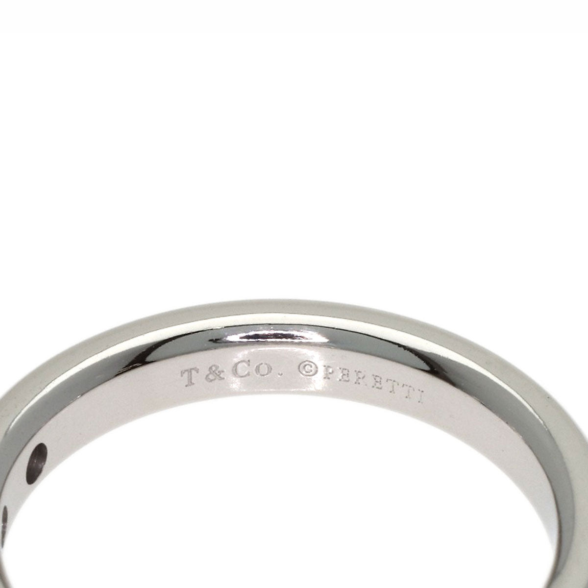 TIFFANY&Co. Wedding 3P Diamond Ring Platinum PT950 Ladies [Used]
