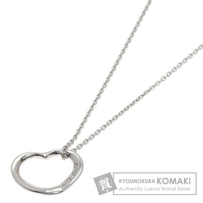TIFFANY&Co. Open Heart Diamond Necklace Platinum PT950 Ladies [Used]