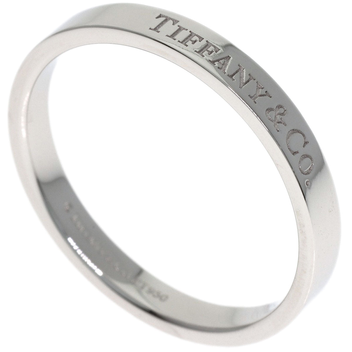TIFFANY&Co. Flat band Ring Platinum PT950 Ladies [Used]