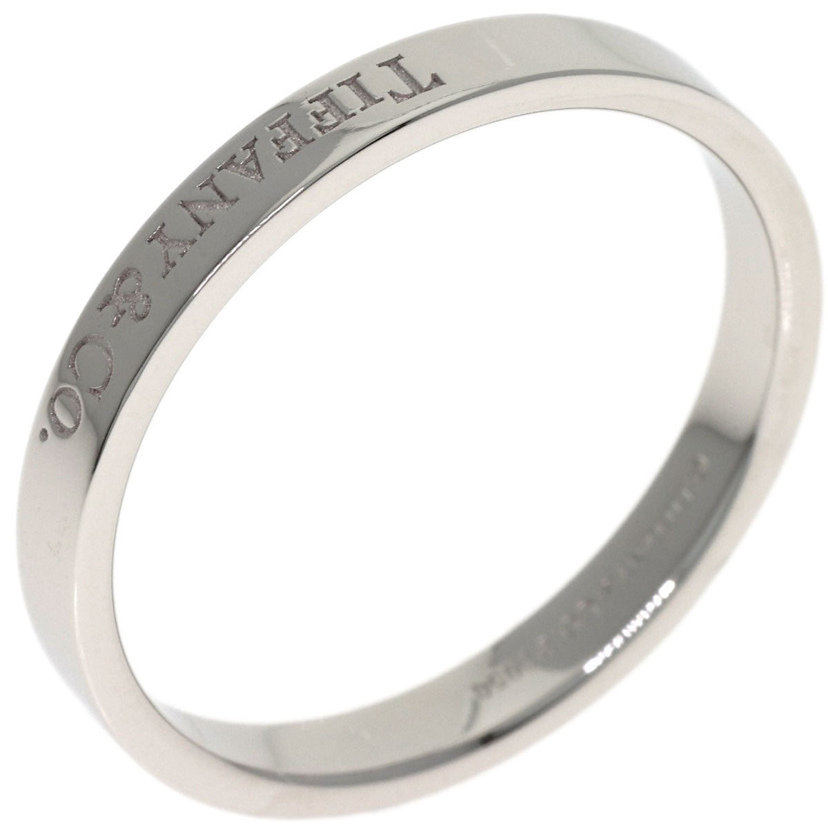 TIFFANY&Co. Flat band Ring Platinum PT950 Ladies [Used]