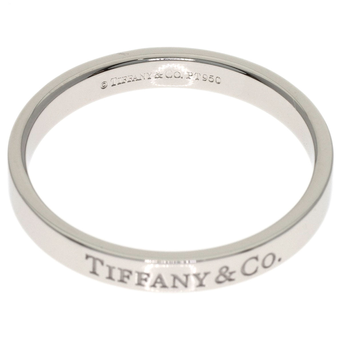 TIFFANY&Co. Flat band Ring Platinum PT950 Ladies [Used]