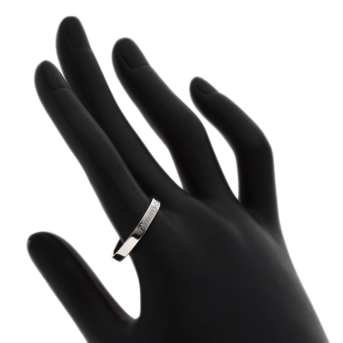 TIFFANY&Co. Flat band Ring Platinum PT950 Ladies [Used]