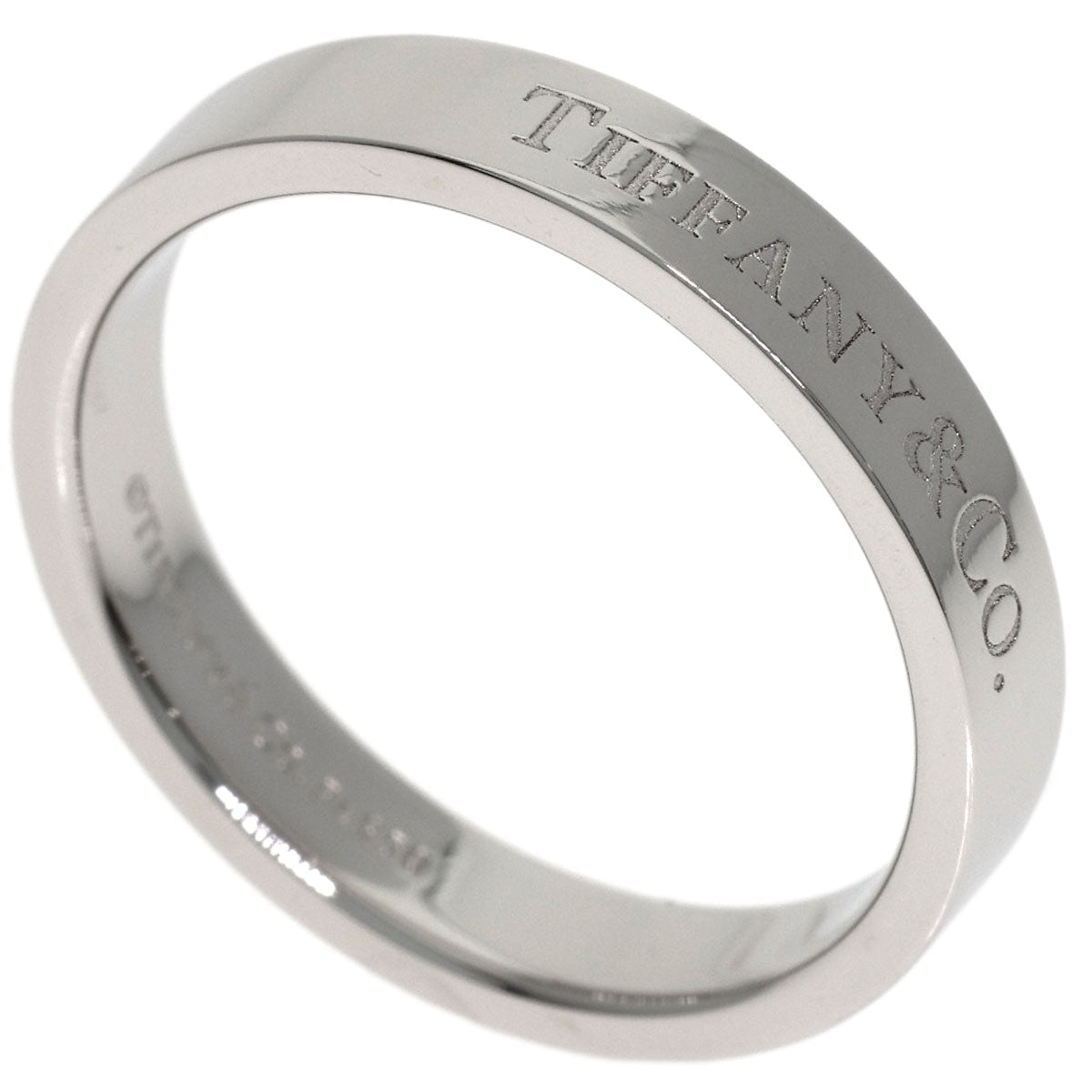TIFFANY&Co. Flat band Ring Platinum PT950 Ladies [Used]