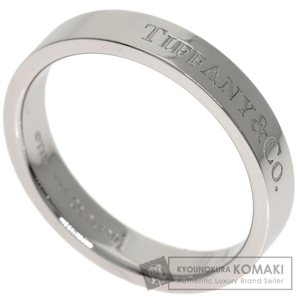 TIFFANY&Co. Flat band Ring Platinum PT950 Ladies [Used]