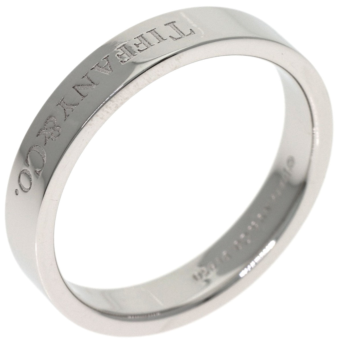 TIFFANY&Co. Flat band Ring Platinum PT950 Ladies [Used]