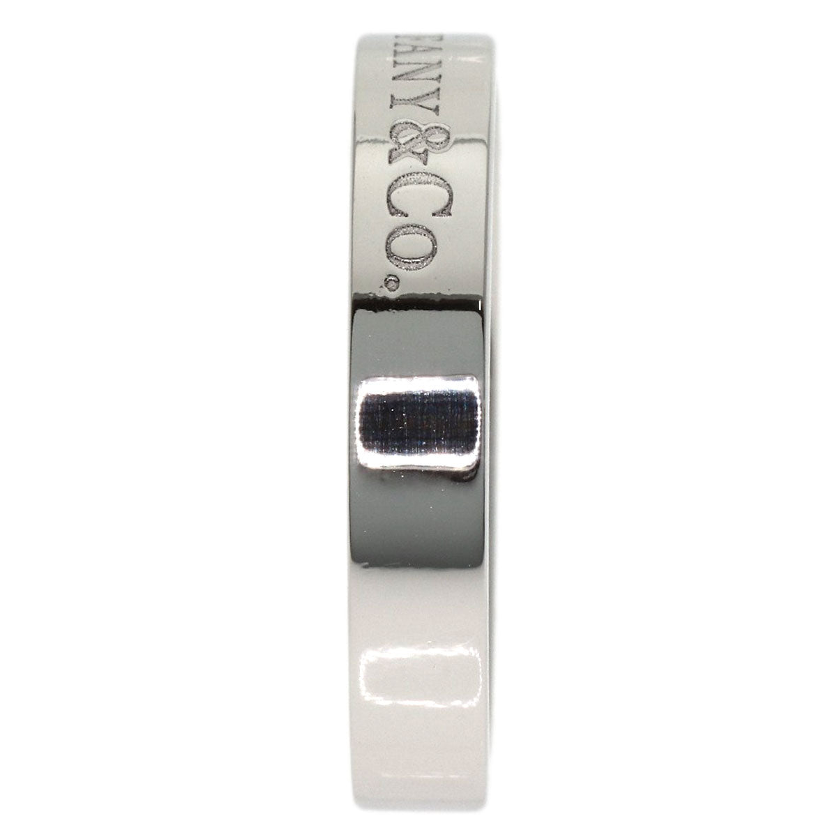 TIFFANY&Co. Flat band Ring Platinum PT950 Ladies [Used]