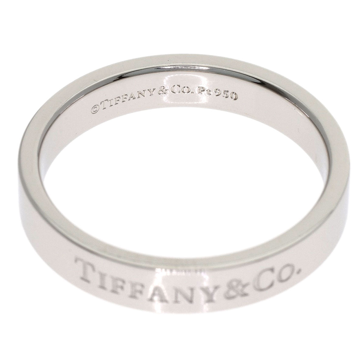 TIFFANY&Co. Flat band Ring Platinum PT950 Ladies [Used]