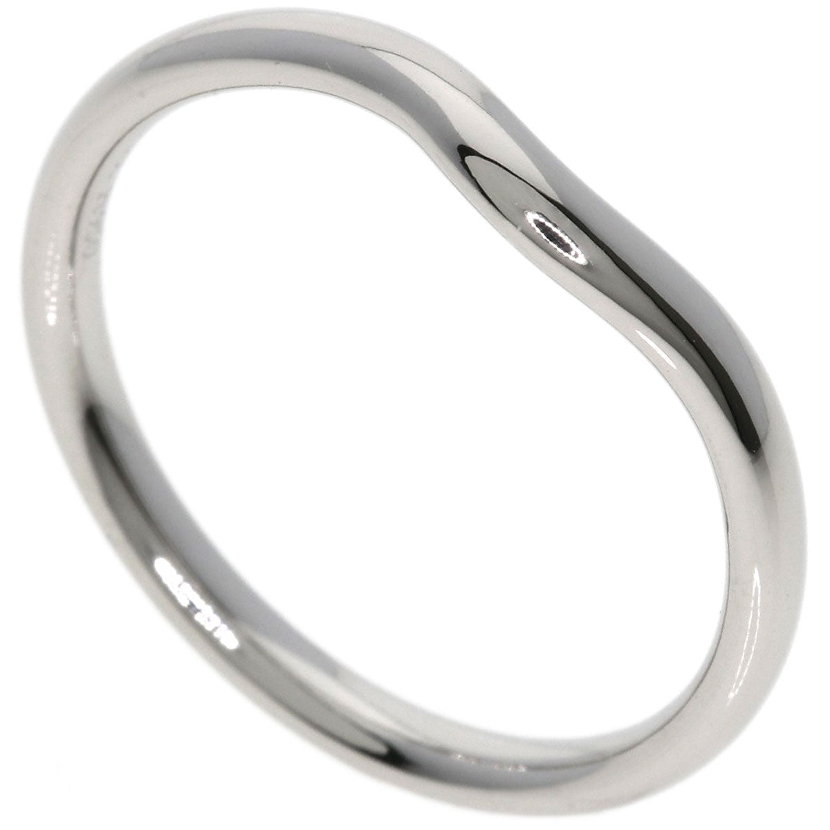 TIFFANY&Co. Curved band Ring Platinum PT950 Ladies [Used]
