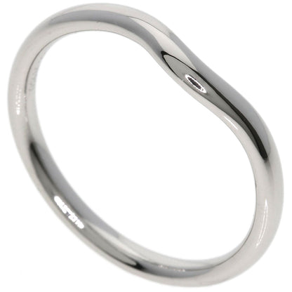 TIFFANY&Co. Curved band Ring Platinum PT950 Ladies [Used]