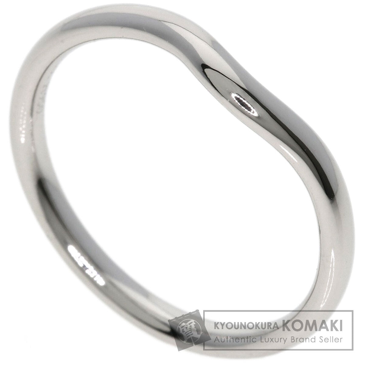 TIFFANY&Co. Curved band Ring Platinum PT950 Ladies [Used]