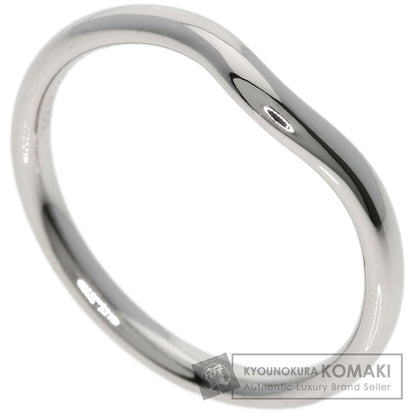 TIFFANY&Co. Curved band Ring Platinum PT950 Ladies [Used]