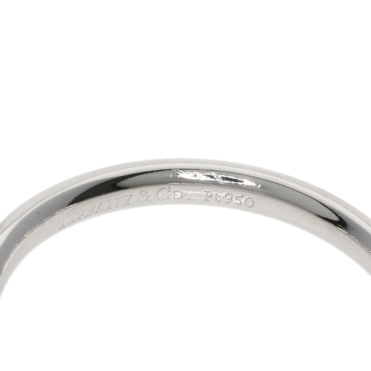 TIFFANY&Co. Curved band Ring Platinum PT950 Ladies [Used]