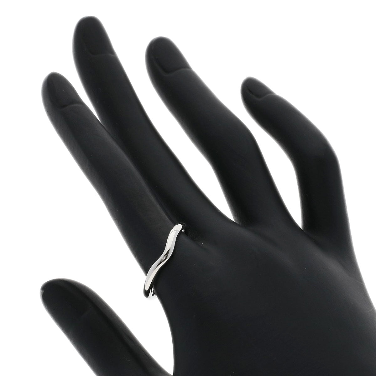 TIFFANY&Co. Curved band Ring Platinum PT950 Ladies [Used]